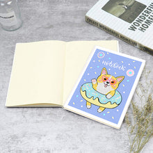 Load image into Gallery viewer, 50 Pages A5 Special Shaped Diamond Painting Diary Book (Cartoon Donut Corgi)
