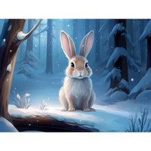 Load image into Gallery viewer, Snow Animal Rabbit 40*30CM (canvas) Full Round Drill Diamond Painting
