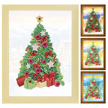 Load image into Gallery viewer, Special Shaped Diamond Painting Kit with Lights 17x22cm (Christmas Tree)
