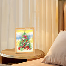 Load image into Gallery viewer, Special Shaped Diamond Painting Kit with Lights 17x22cm (Christmas Tree)
