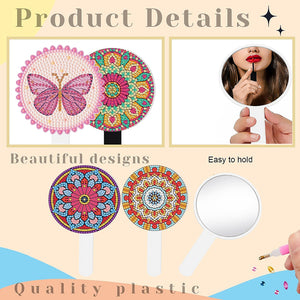 DIY Diamond Painting Mirror Kit for Adults Kids Beginners (Butterfly #6)