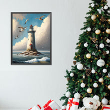 Load image into Gallery viewer, Seaside Lighthouse 30*40CM (canvas) Full Round Drill Diamond Painting
