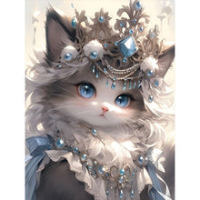 Load image into Gallery viewer, Cat Princess 30*40CM (canvas) Full Round AB Drill Diamond Painting
