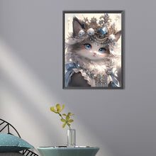 Load image into Gallery viewer, Cat Princess 30*40CM (canvas) Full Round AB Drill Diamond Painting
