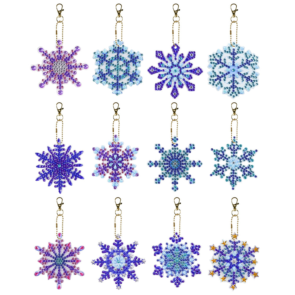 8PCS Diamond Painting Keychains Special Shape Double Sided Diamond Art  Ornaments 5.99