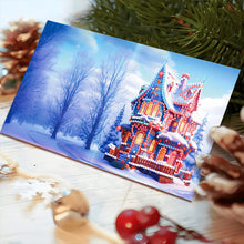 Load image into Gallery viewer, 8PCS Elk Special Shape Diamond Art Greeting Cards Santa Gift for Christmas (#2)
