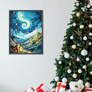 Flowing Starry Sky 30*40CM (canvas) Full Round Drill Diamond Painting