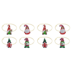 4PCS Diamond Painting Xmas Hanging Ornament Drapes Rope (Gnome #2)