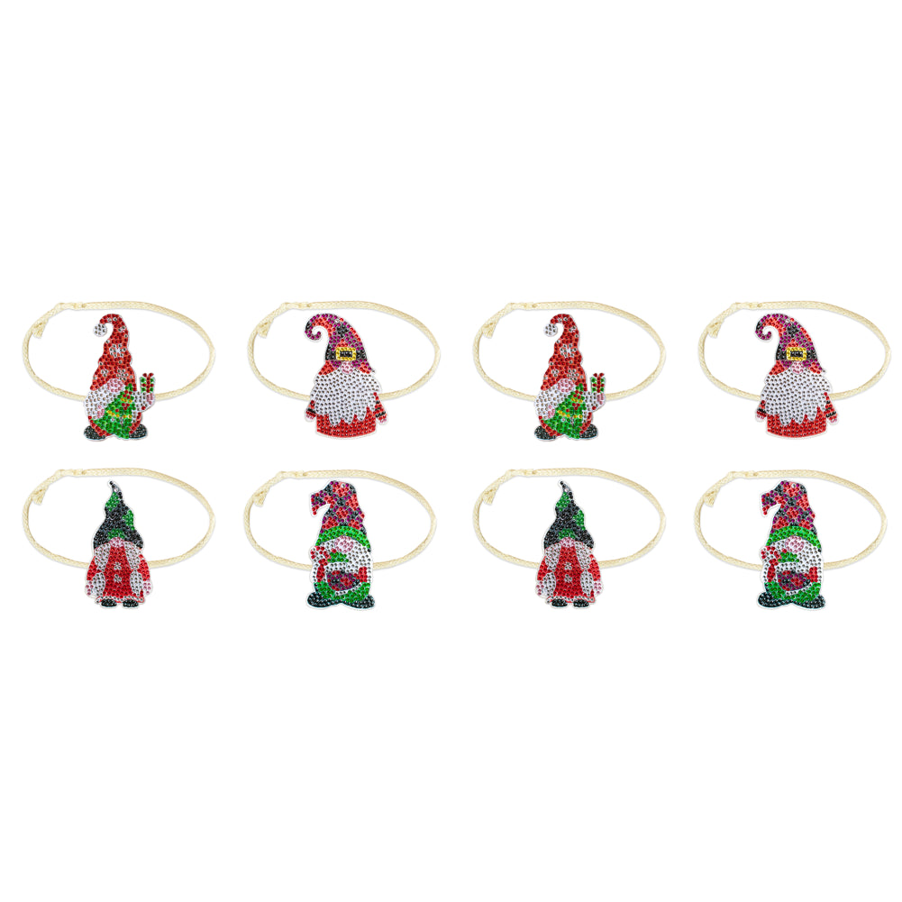 4PCS Diamond Painting Xmas Hanging Ornament Drapes Rope (Gnome #2)