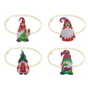 4PCS Diamond Painting Xmas Hanging Ornament Drapes Rope (Gnome #2)