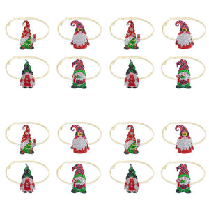 4PCS Diamond Painting Xmas Hanging Ornament Drapes Rope (Gnome #2)