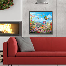 Load image into Gallery viewer, Garden Flowers Butterflies 30*30CM (canvas) Full Round Drill Diamond Painting
