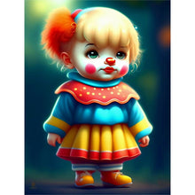 Load image into Gallery viewer, Halloween Clown Makeup 30*40CM (canvas) Full Round Drill Diamond Painting
