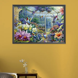 Glass Garden 55*40CM (canvas) Full Round Drill Diamond Painting