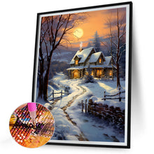 Load image into Gallery viewer, Winter Village 30*40CM (canvas) Full Round Drill Diamond Painting
