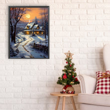 Load image into Gallery viewer, Winter Village 30*40CM (canvas) Full Round Drill Diamond Painting
