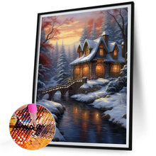 Load image into Gallery viewer, Winter Village 30*40CM (canvas) Full Round Drill Diamond Painting
