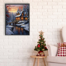 Load image into Gallery viewer, Winter Village 30*40CM (canvas) Full Round Drill Diamond Painting
