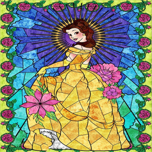 Princess Belle 30*40CM (canvas) Full Round Drill Diamond Painting