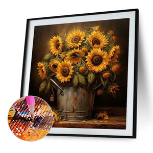 Sunflower 40*40CM (canvas) Full Square Drill Diamond Painting