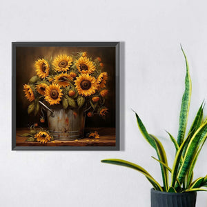 Sunflower 40*40CM (canvas) Full Square Drill Diamond Painting