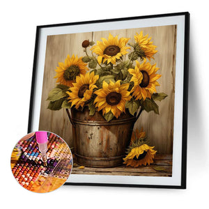 Sunflower 40*40CM (canvas) Full Square Drill Diamond Painting