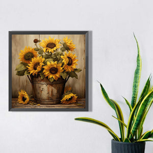 Sunflower 40*40CM (canvas) Full Square Drill Diamond Painting