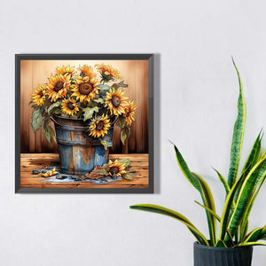 Sunflower 40*40CM (canvas) Full Square Drill Diamond Painting