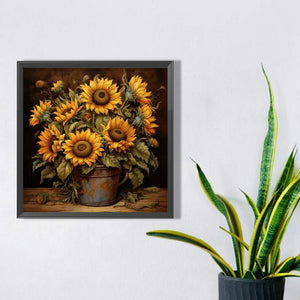 Sunflower 40*40CM (canvas) Full Square Drill Diamond Painting