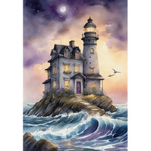 Load image into Gallery viewer, Seaside Lighthouse 30*40CM (canvas) Full Square Drill Diamond Painting
