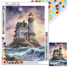 Load image into Gallery viewer, Seaside Lighthouse 30*40CM (canvas) Full Square Drill Diamond Painting
