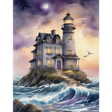 Load image into Gallery viewer, Seaside Lighthouse 30*40CM (canvas) Full Square Drill Diamond Painting
