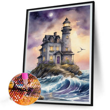 Load image into Gallery viewer, Seaside Lighthouse 30*40CM (canvas) Full Square Drill Diamond Painting
