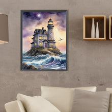 Load image into Gallery viewer, Seaside Lighthouse 30*40CM (canvas) Full Square Drill Diamond Painting
