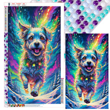 Load image into Gallery viewer, Dog Running Under The Aurora 40*70CM (canvas) Full Round Drill Diamond Painting
