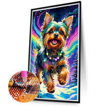 Load image into Gallery viewer, Dog Galloping Under The Aurora 40*70CM (canvas) Full Round Drill Diamond Painting
