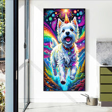 Load image into Gallery viewer, White Fur Running Under The Aurora 40*70CM (canvas) Full Round Drill Diamond Painting
