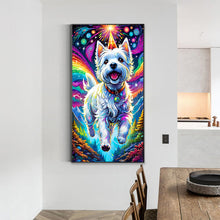 Load image into Gallery viewer, White Fur Running Under The Aurora 40*70CM (canvas) Full Round Drill Diamond Painting
