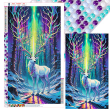 Load image into Gallery viewer, White Deer Under The Aurora 40*70CM (canvas) Full Round Drill Diamond Painting
