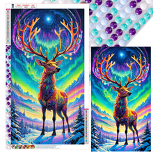 Load image into Gallery viewer, Elk Under The Aurora 40*70CM (canvas) Full Round Drill Diamond Painting
