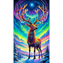 Load image into Gallery viewer, Elk Under The Aurora 40*70CM (canvas) Full Round Drill Diamond Painting
