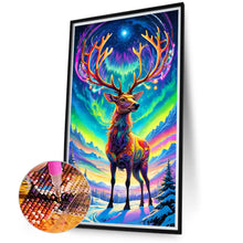 Load image into Gallery viewer, Elk Under The Aurora 40*70CM (canvas) Full Round Drill Diamond Painting
