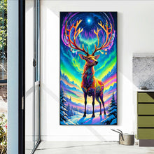 Load image into Gallery viewer, Elk Under The Aurora 40*70CM (canvas) Full Round Drill Diamond Painting
