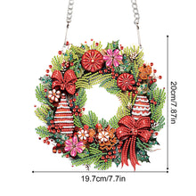 Load image into Gallery viewer, Special Shaped+Round Diamond Painting Wreath Ornament for Xmas Wall Decor (#3)
