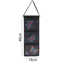 Load image into Gallery viewer, Butterfly Diamond Painting Art Hanging Storage Pouches for Bedroom/Bathroom
