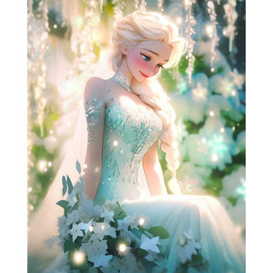 Anna And Elsa 40*50CM (canvas) Full Round Drill Diamond Painting