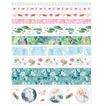 Load image into Gallery viewer, 10 Rolls Adhesive Tape Washi Tape Set Color Tape for DIY Crafts (Duckweed 10)
