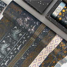 Load image into Gallery viewer, 10 Rollen Adhesive Tape Hot Stamping Washi Tape Set (Bright Starry River 02)
