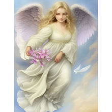 Load image into Gallery viewer, Flower-Carrying Angel 30*40CM (canvas) Full Round AB Drill Diamond Painting
