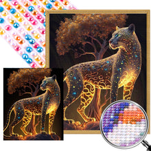 Load image into Gallery viewer, Glowing Leopard 50*60CM (canvas) Full Round AB Drill Diamond Painting
